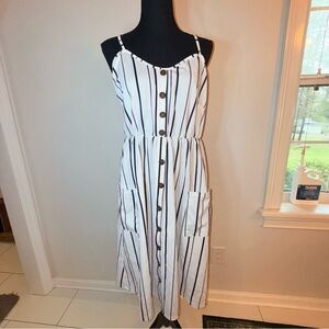 ANGASHION STRIPED DRESS SIZE XL